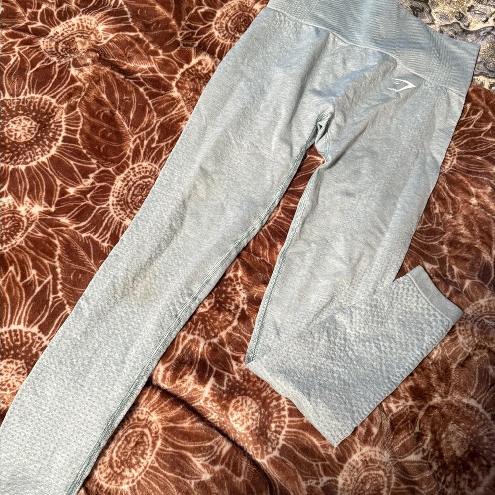 Light Blue Textured Gymshark Leggings